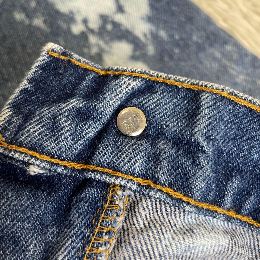 80s リーバイス USA製 ブリーチデニム オレンジタブ w36 カットオフ