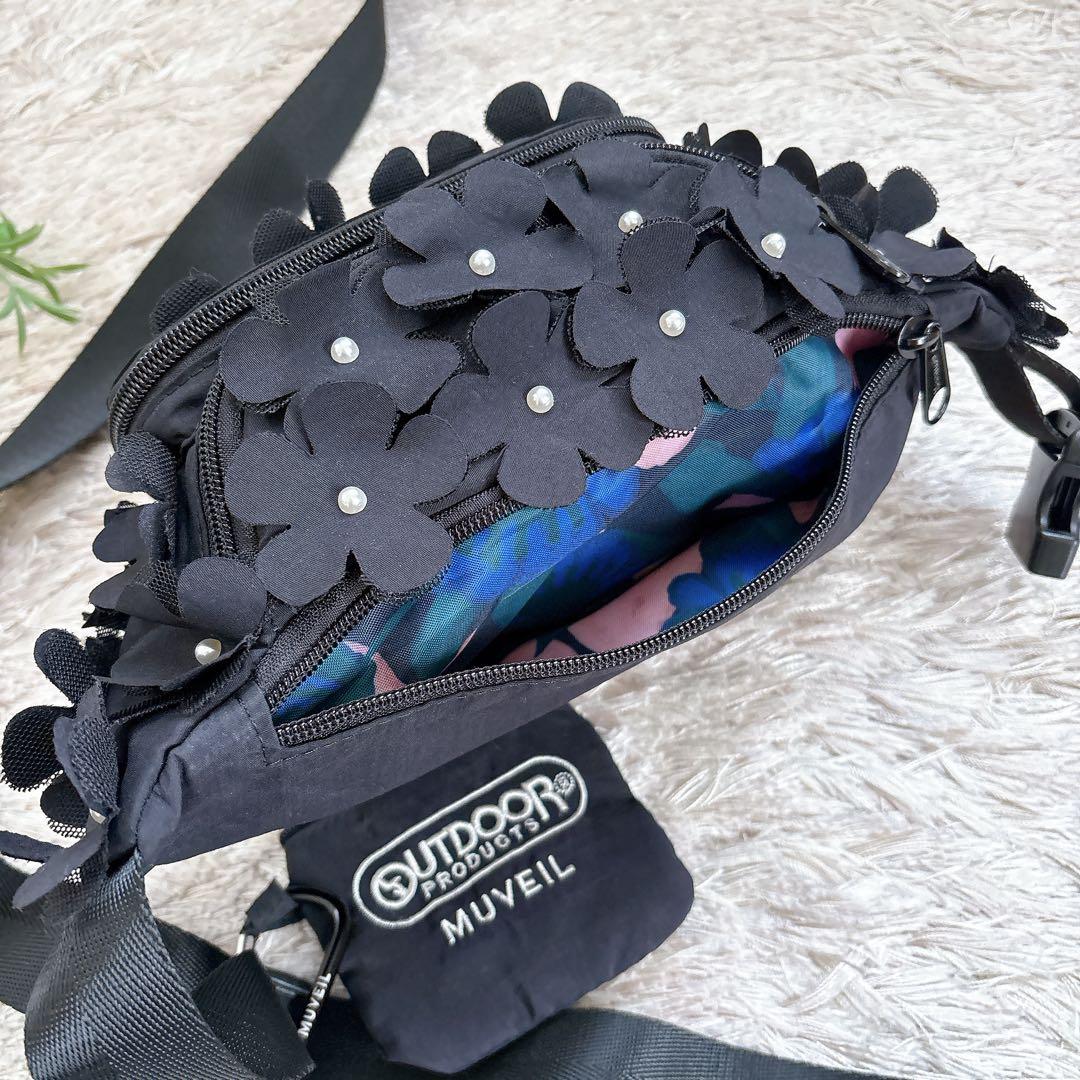 極美品✨MUVEILミュベール×アウトドアプロダクツ コラボ ウエストポーチ 黒