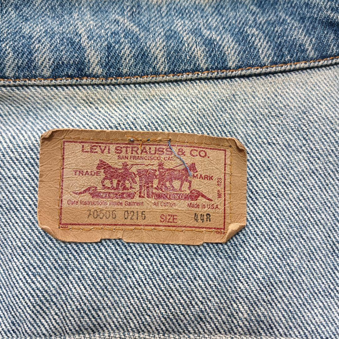 80's リーバイス 70506 USA製 ケアタグ 44