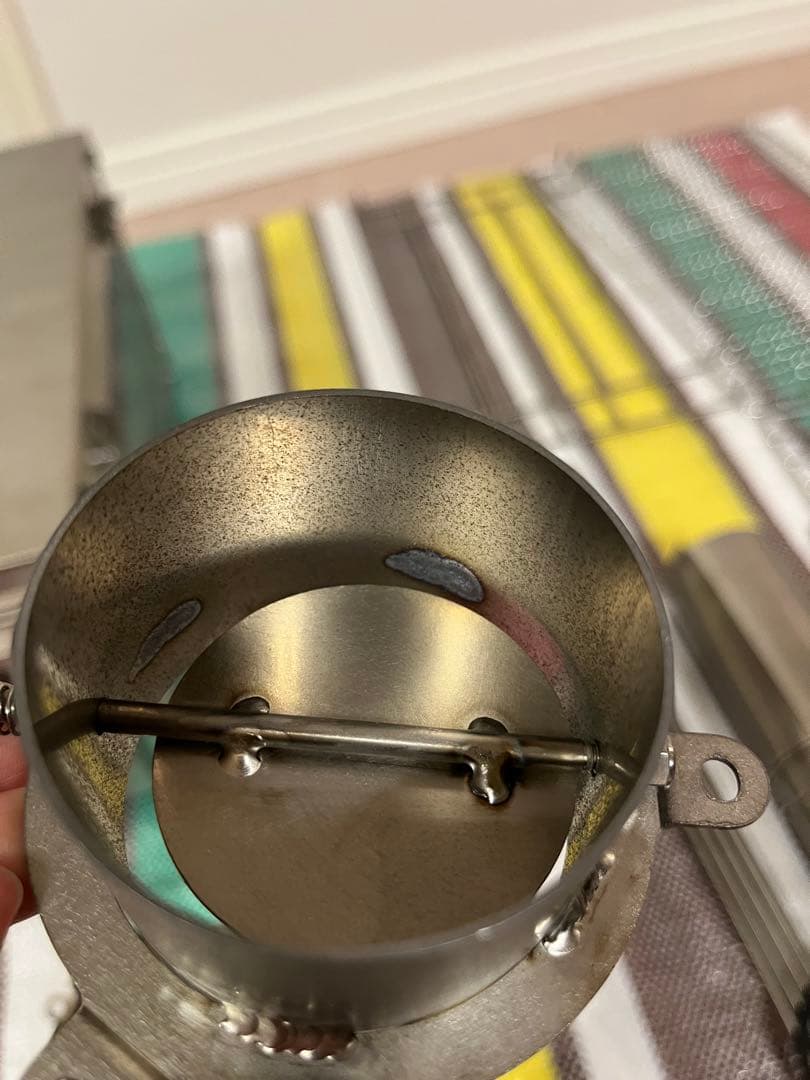 POMOLY 薪ストーブ T1 チタン製 折り畳み式 サイドテーブル付き