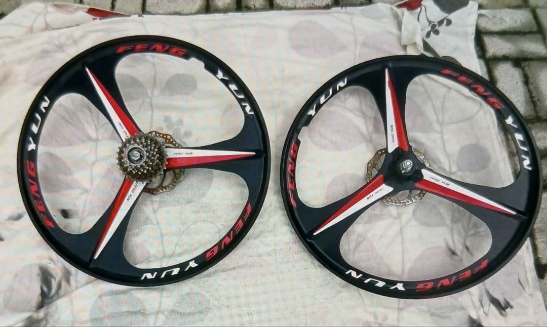 26インチの自転車の車輪