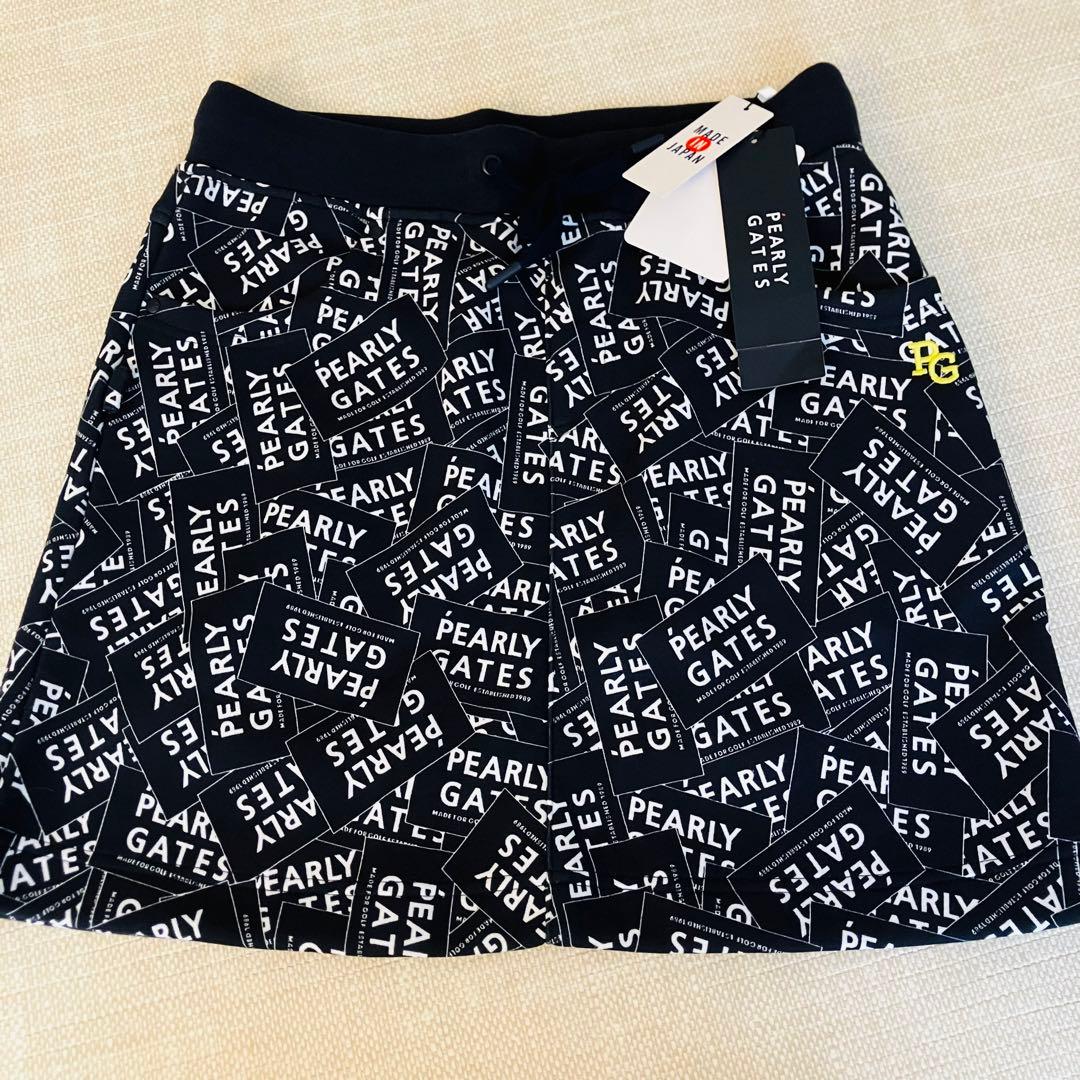 【新品タグ付】パーリーゲイツ スカート ロゴ スウェット ゴルフ 1 M