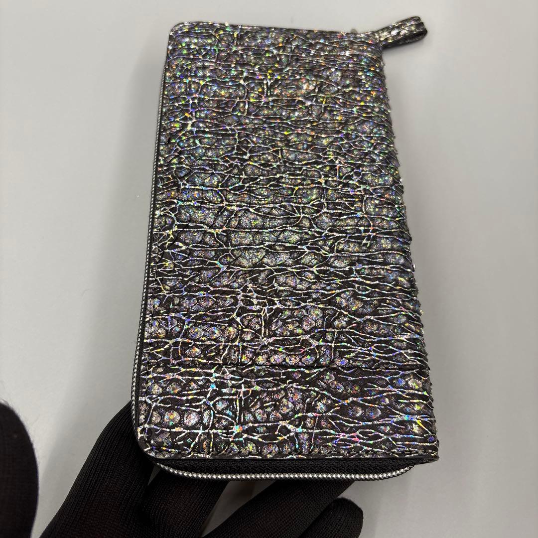 パイソン財布　長財布　レア染　パイソン　本革　財布　俺のパイソンseries