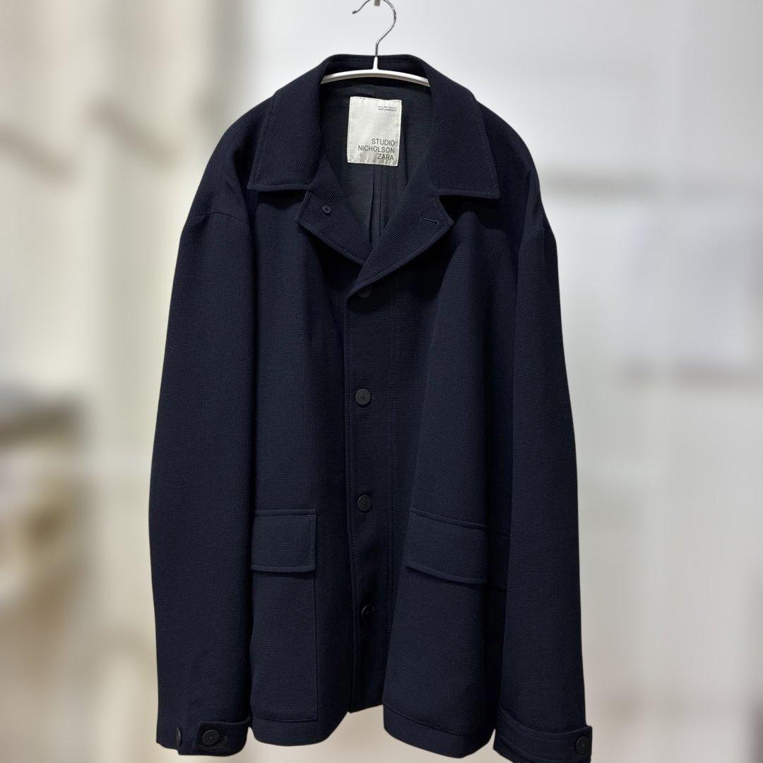ZARA × STUDIO NICHOLSON ネイビー ウール カバーオール - メルカリ