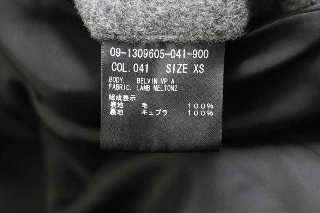 Theory 21AW スタンドカラーコート メンズ グレー