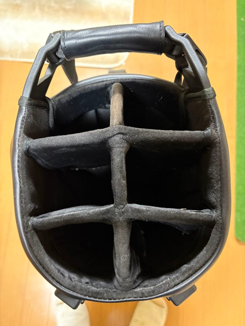 Vessel キャディバッグ オレンジ ブラック