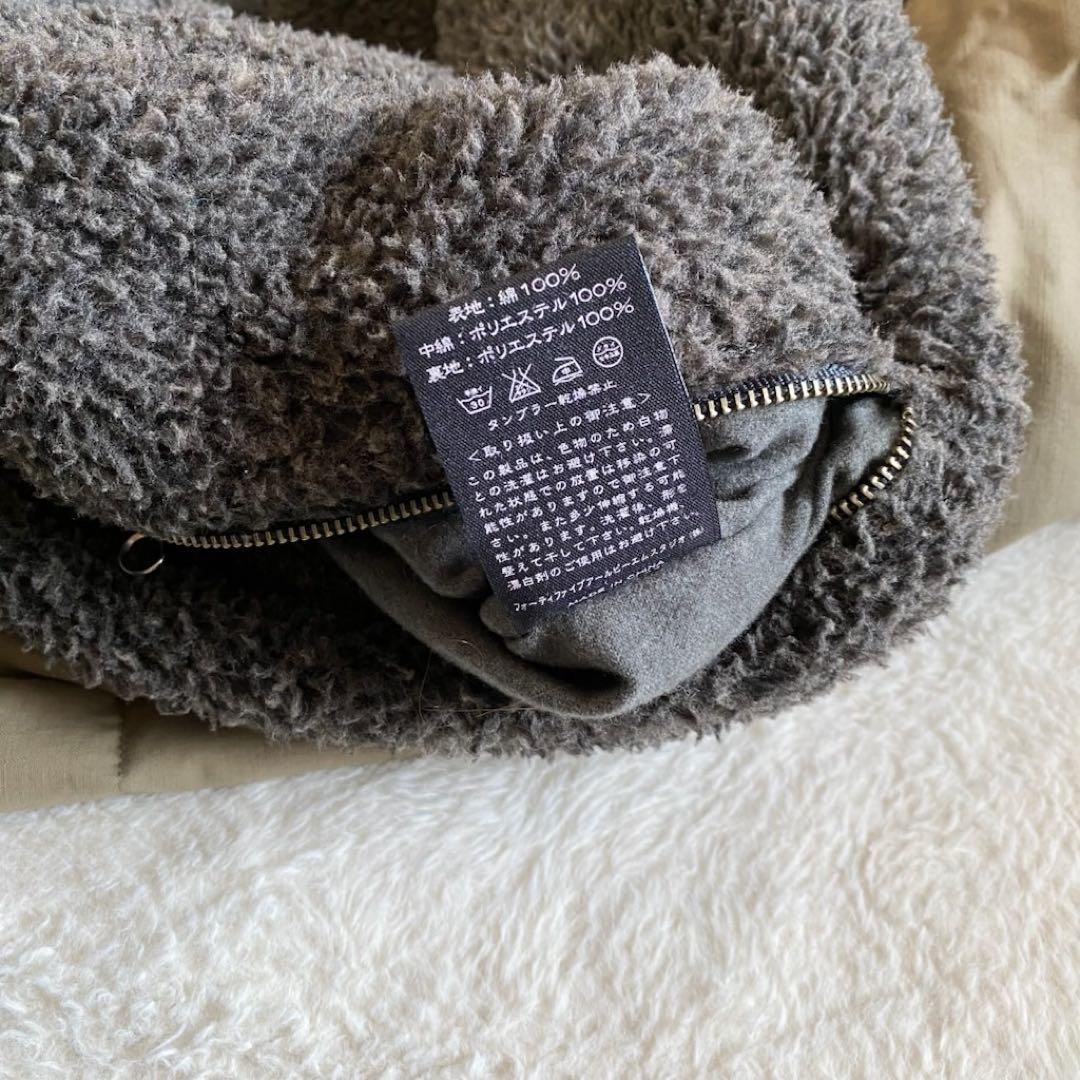 45rpm 中綿ボアジャケット フリース コットン カーキ XL フェード