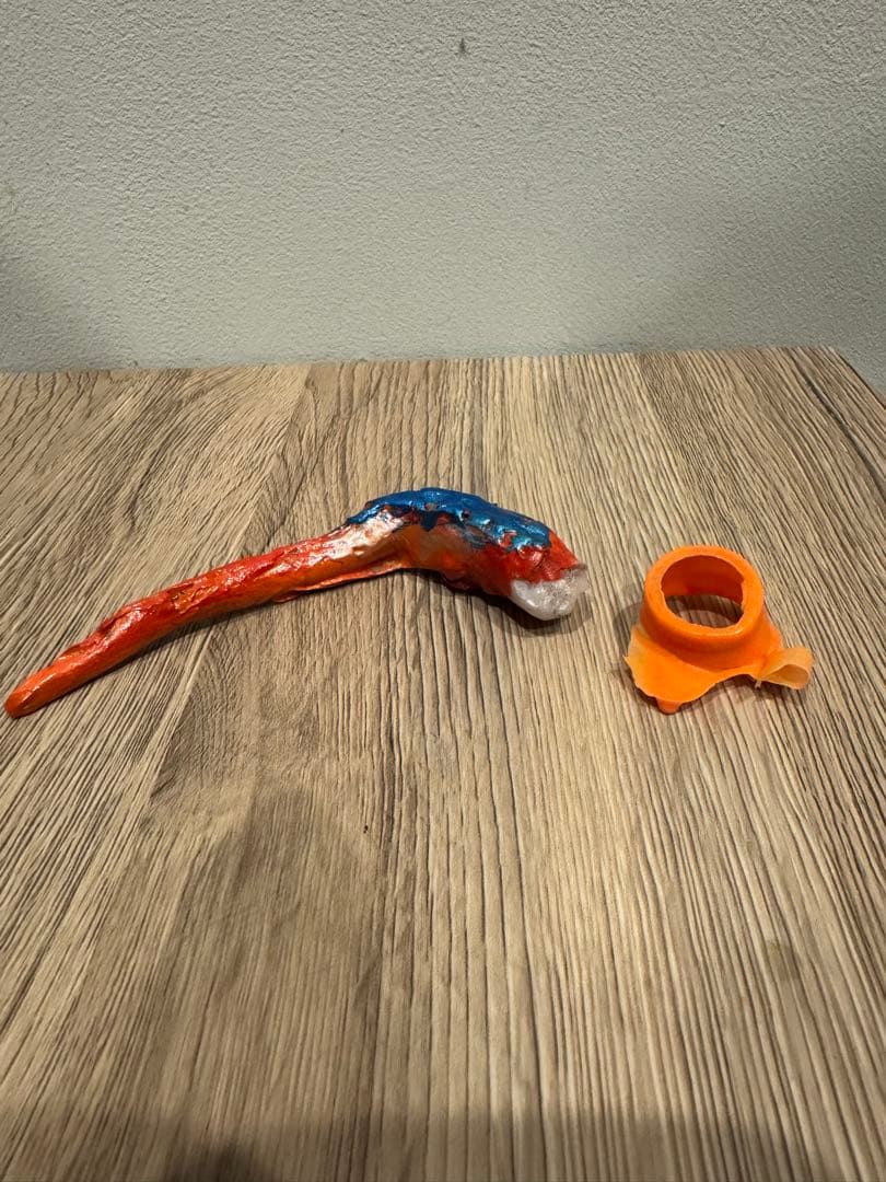 マルサン エビラ2期/鼻筋黒線無/オレンジ成型/ヒゲ前倒塗装【ジャンク】