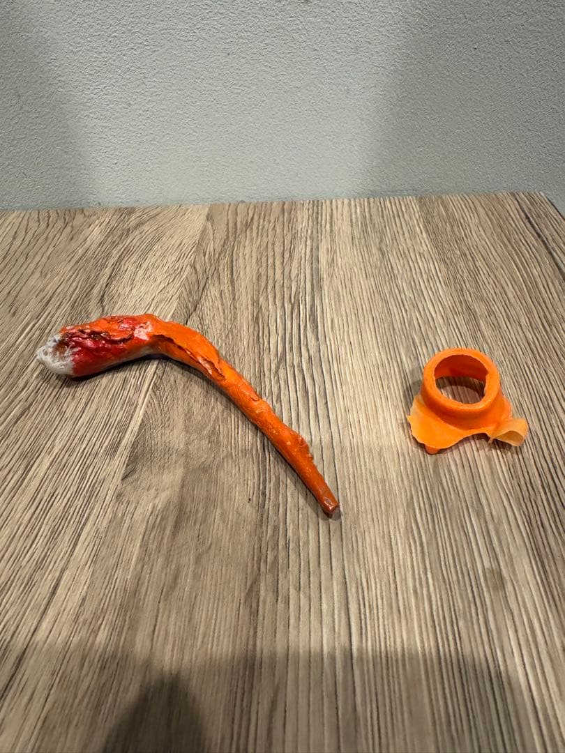 マルサン エビラ2期/鼻筋黒線無/オレンジ成型/ヒゲ前倒塗装【ジャンク】