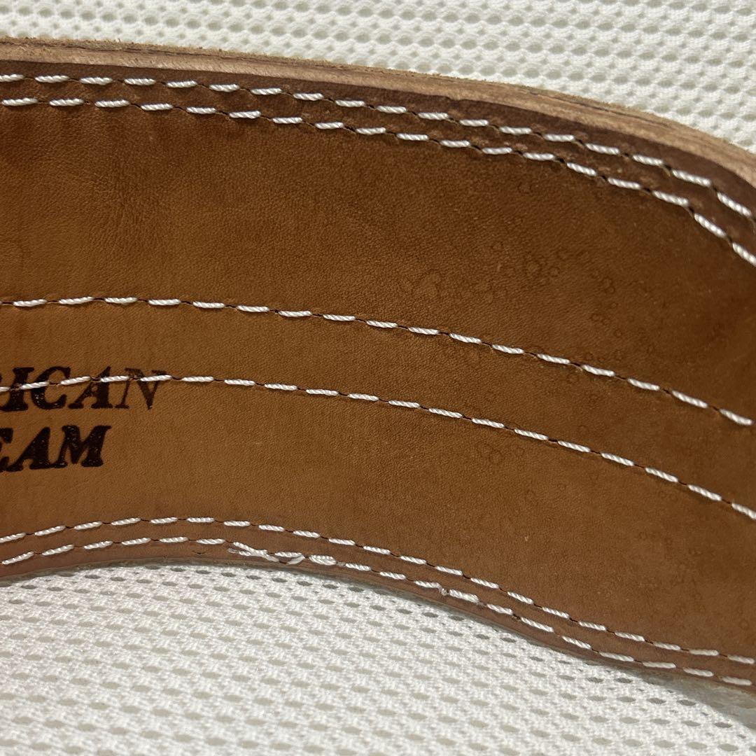 美品　AMERICAN DREAM レザー パワーベルト Sサイズ