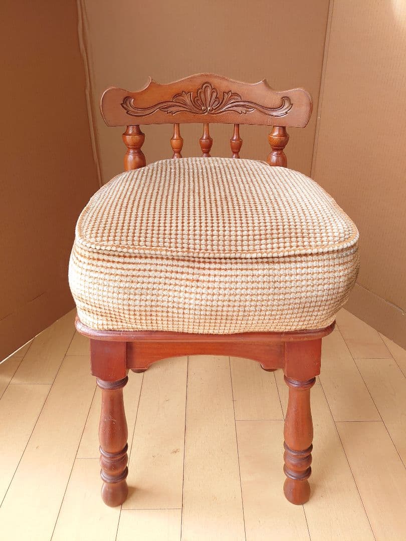 アンティーク 木製椅子 コスメティックチェア ウッドチェア