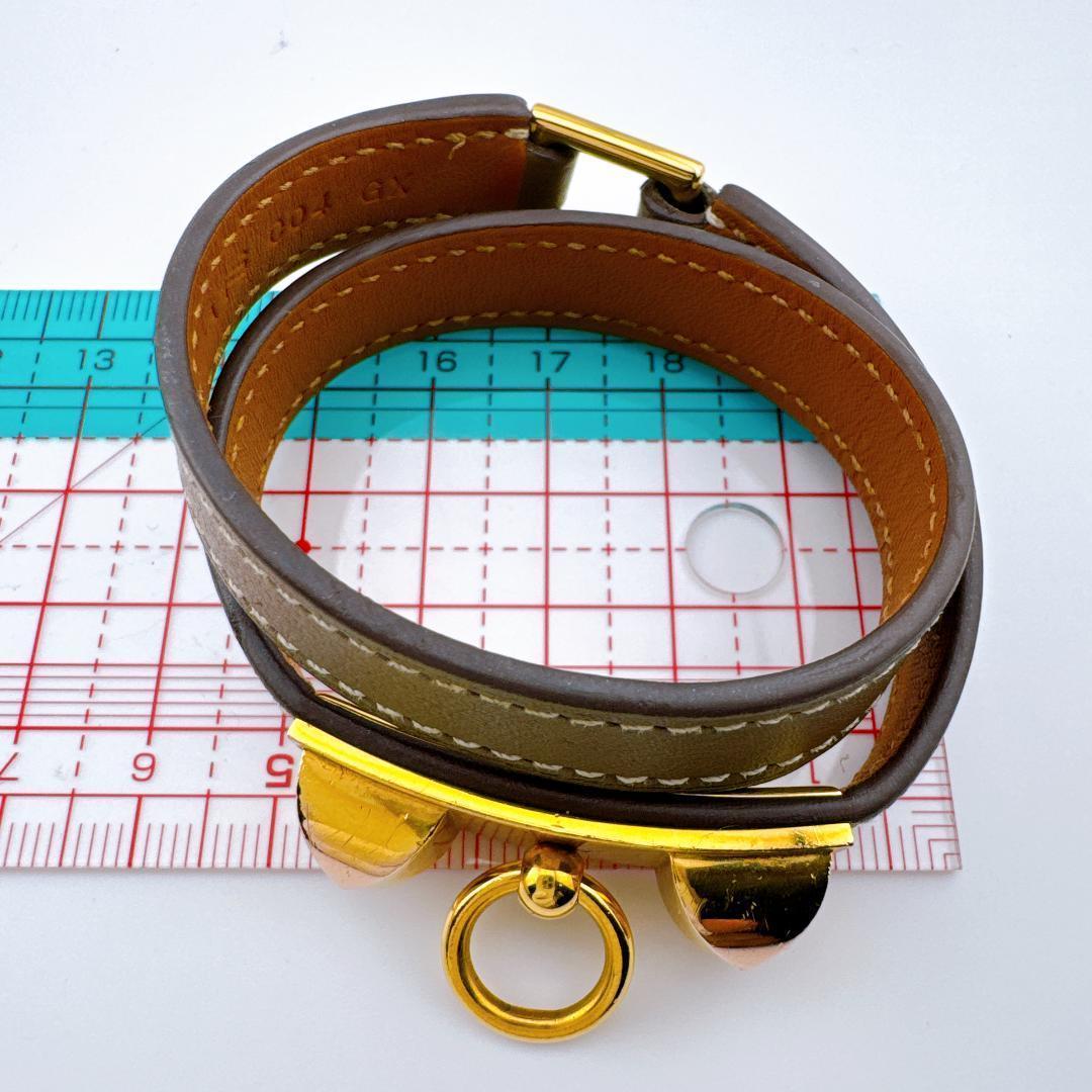 エルメス HERMES　リヴァル ドゥブルトゥール レザー ブレスレット