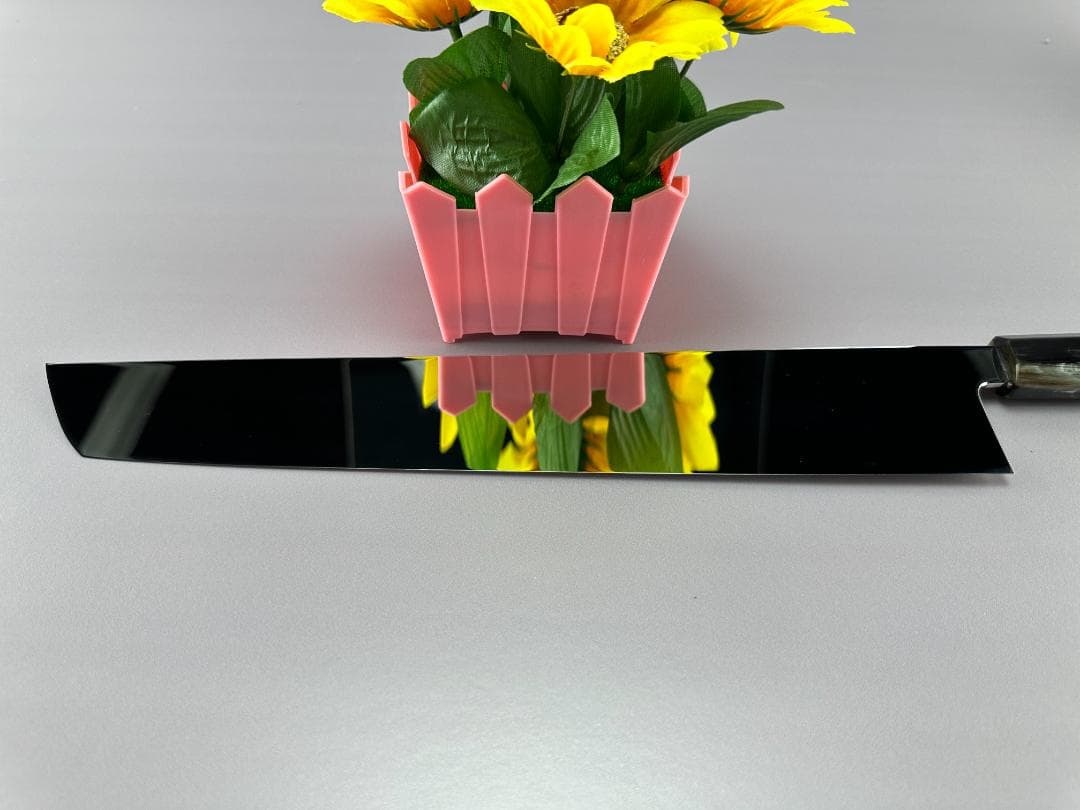 5528梵静刃物骨切り鱧切り 尺一ウルトラ鏡面仕上げ刺身包丁スネークウッド八角柄