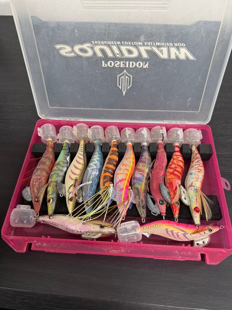 ☆人気カラー多数☆エギ12本セット ケース付 まとめ売り - メルカリ