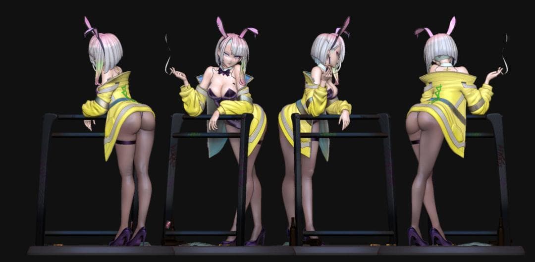 未塗装未組立 ガレージキット　サイバーパンク　ルーシー　バニー ガレキ