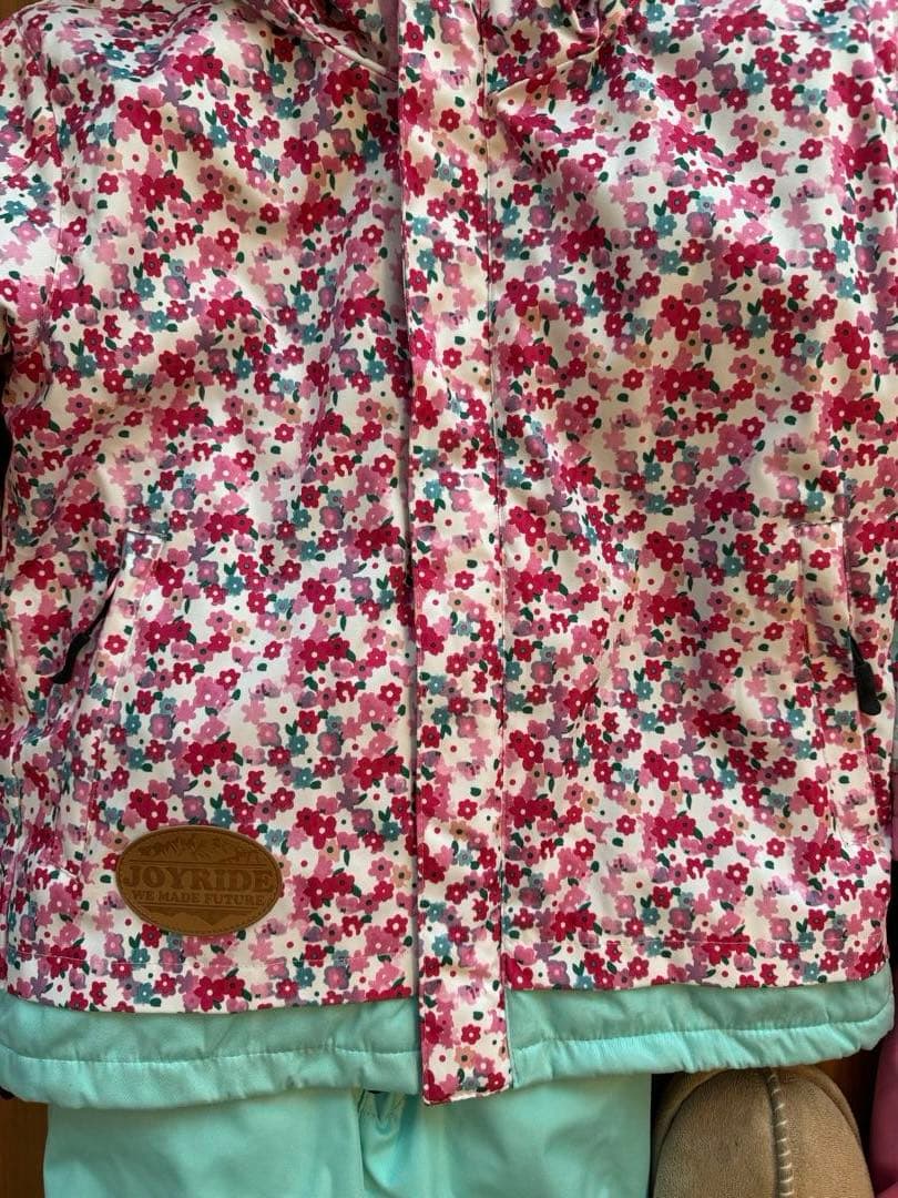 子ども用 スキーウェア 花柄 2組セット