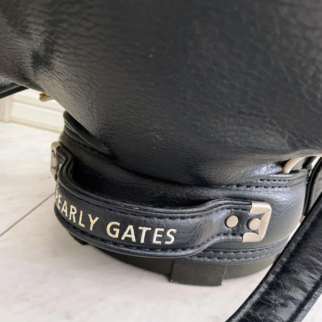 正規品　パーリーゲイツ　キャディバッグ　3点式　ネイビー　ショルダーパット付