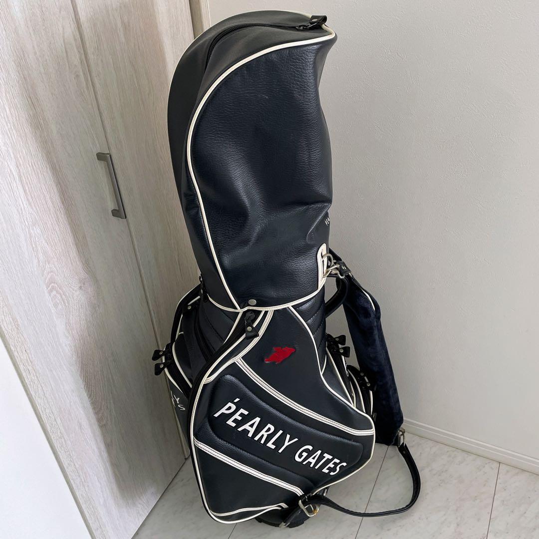 正規品　パーリーゲイツ　キャディバッグ　3点式　ネイビー　ショルダーパット付