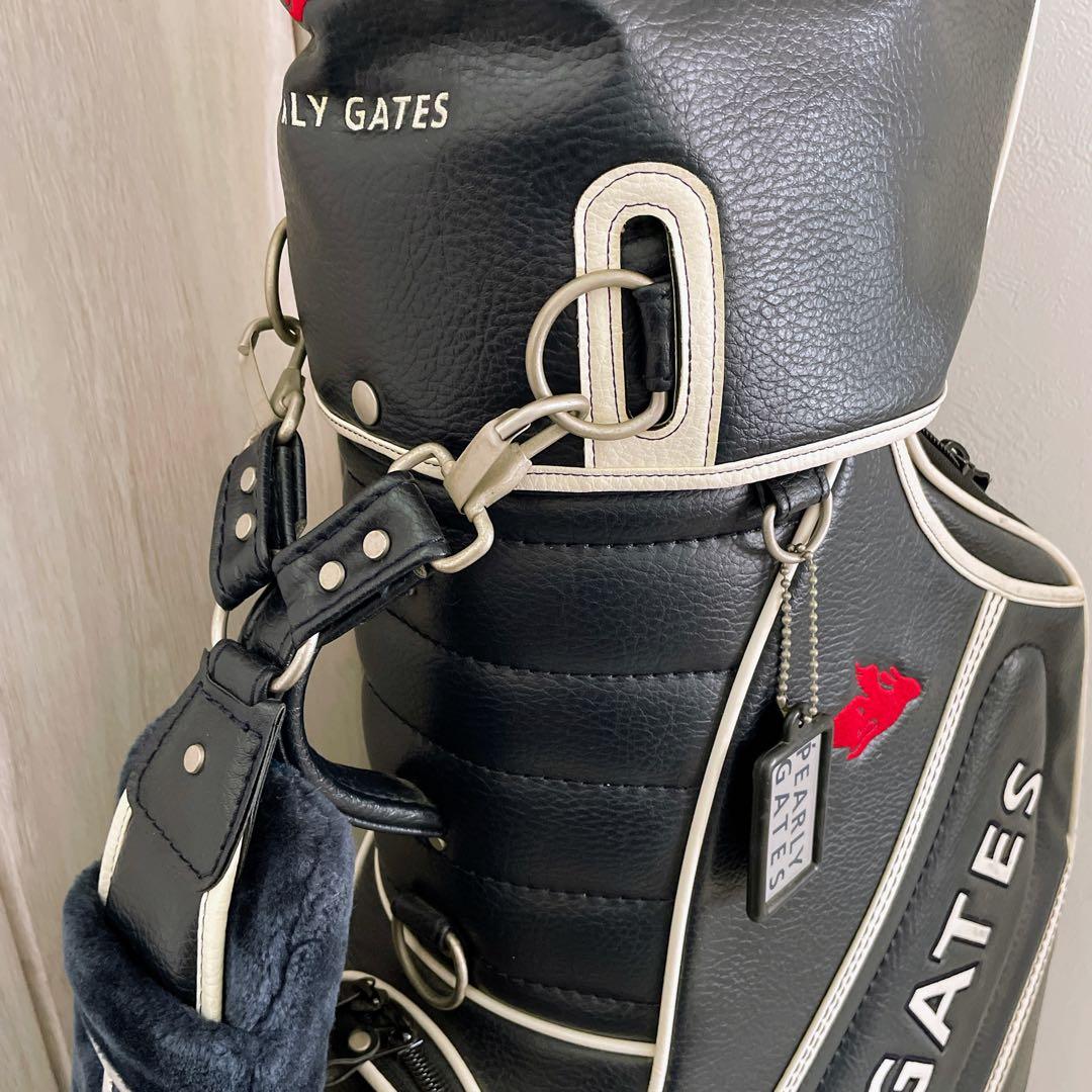 正規品　パーリーゲイツ　キャディバッグ　3点式　ネイビー　ショルダーパット付