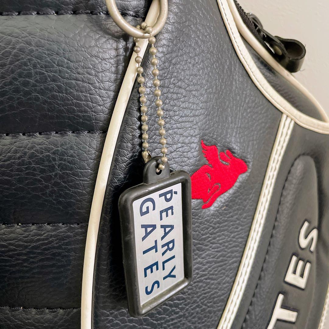 正規品　パーリーゲイツ　キャディバッグ　3点式　ネイビー　ショルダーパット付