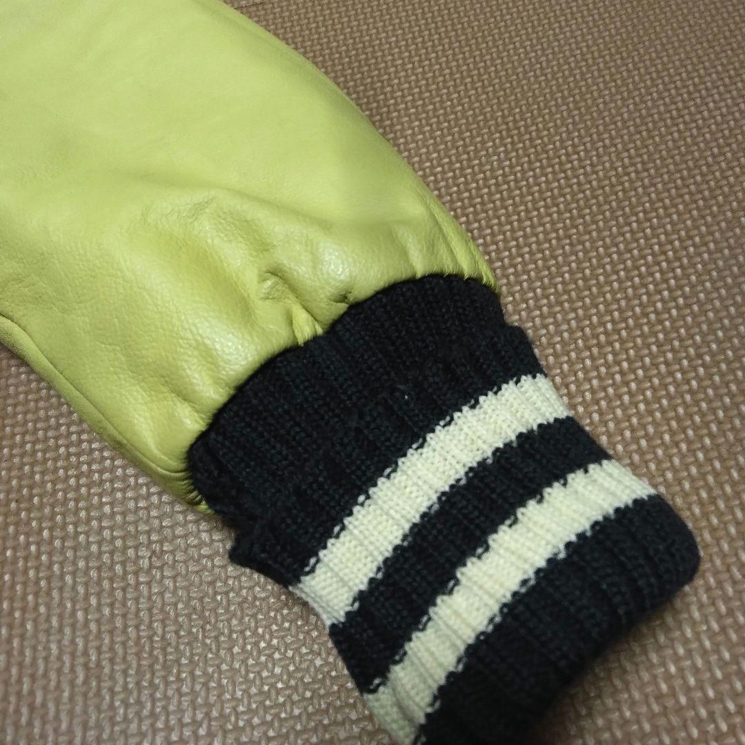 スクーカム USA製 レザーメルトンスタジャンアワードジャケット