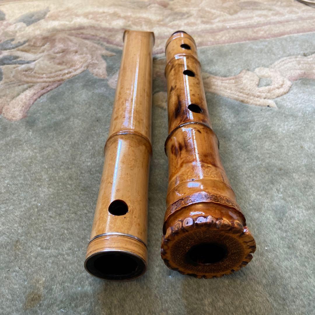 153 尺八　一尺八寸管　瀞守銘