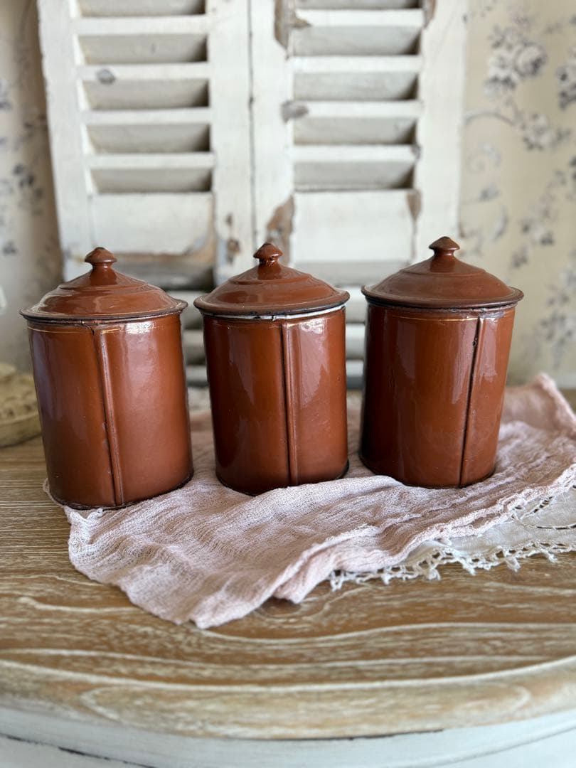 Dear＊商品アンティークキャニスター3個セット