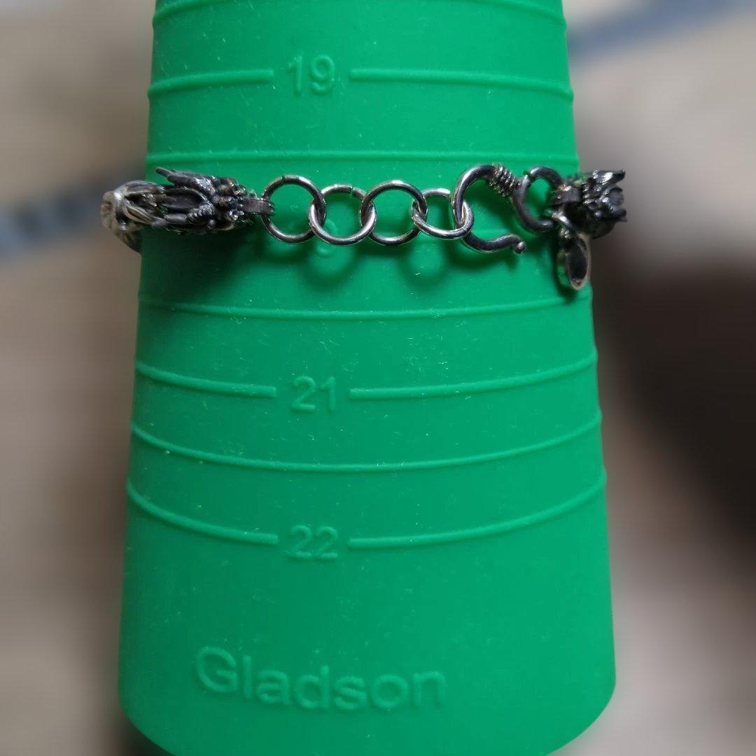 ドラゴンモチーフ シルバーブレスレット シルバー 925 ①