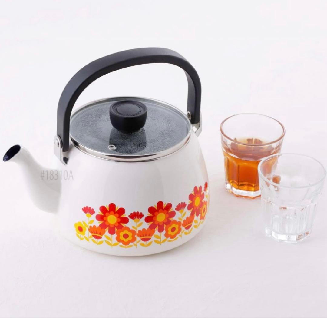 新品　富士ホーロー　ケトル 2.5L メモリーズ サンフラワー