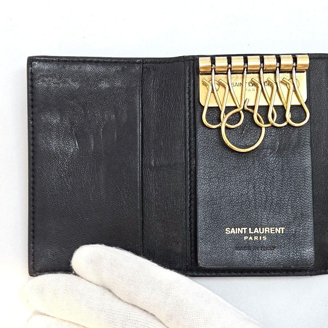 SAINT LAURENT サンローラン 6連 キーケース ブラック