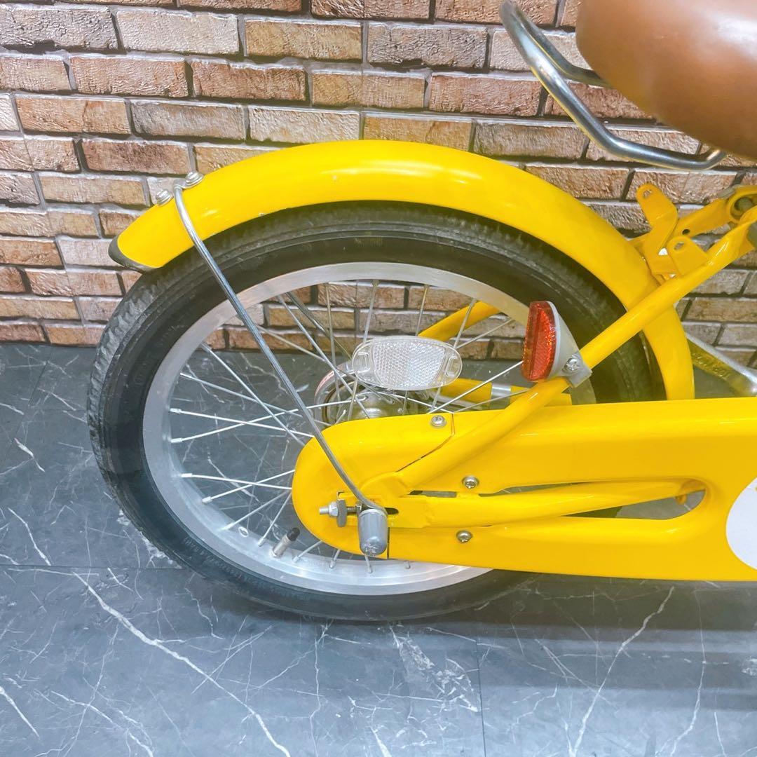 37】子供用自転車 子供車 Parkside イエロー 16インチ シングル