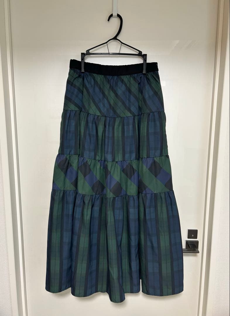 アルアバイル　ルルウィルビー MIXパターンチェックティアードスカート