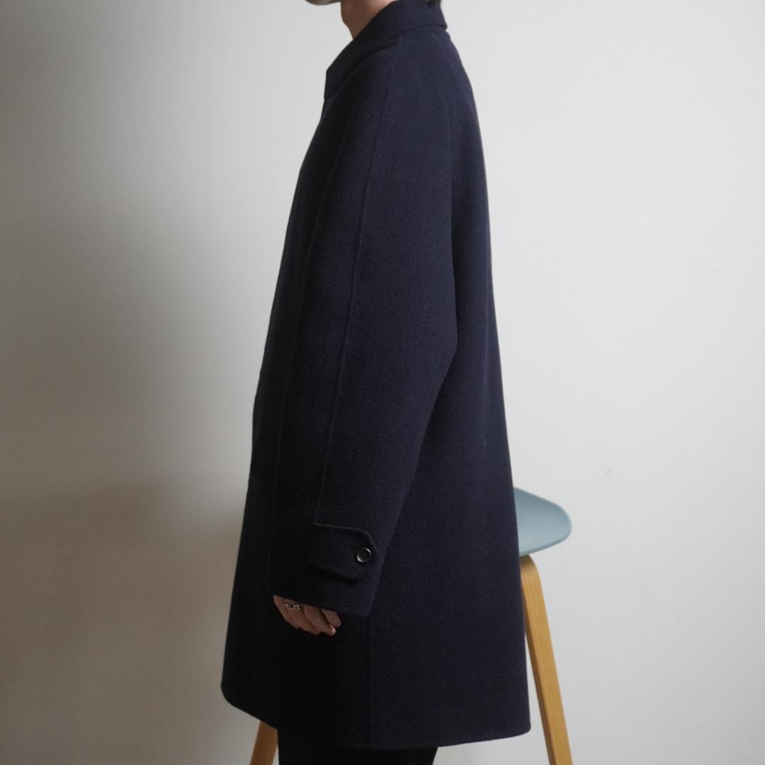 21AW J.PRESS シングルチェスターコート カシミヤ混 濃紺/VW546