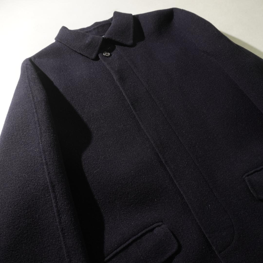 21AW J.PRESS シングルチェスターコート カシミヤ混 濃紺/VW546