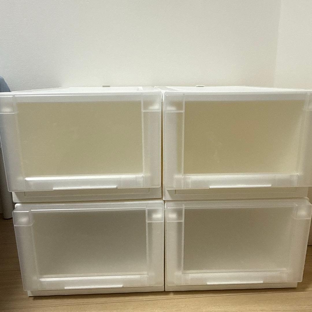 ニトリクローゼット用フィッツ衣装ケース4個セット