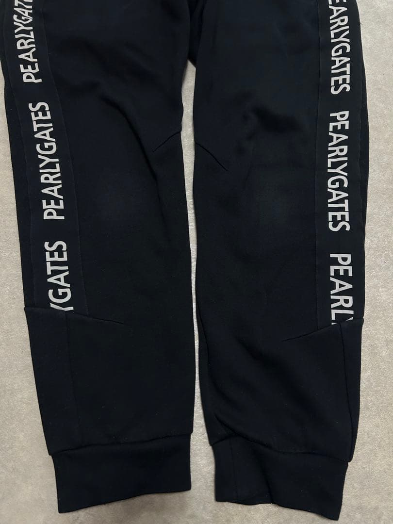 パーリーゲイツ　ダンボール　ジョガーパンツ　黒　メンズ4 M