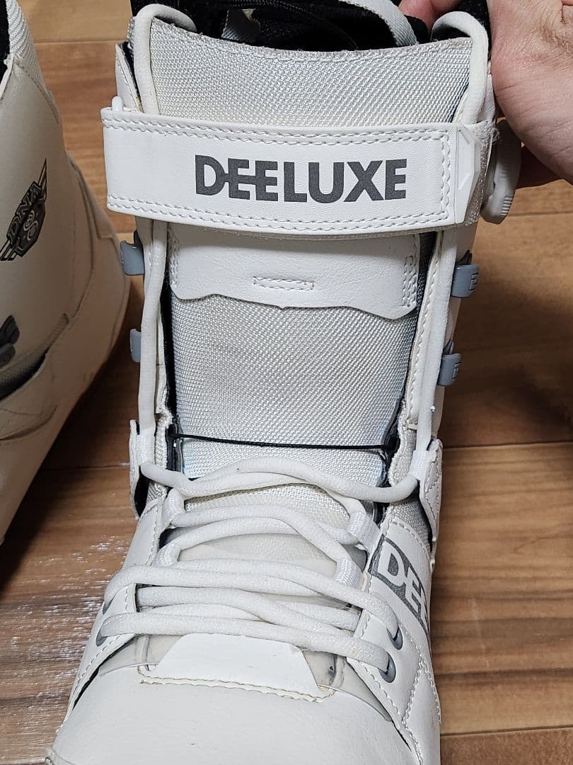 SALOMON ビンディング&DEE-LUXE 白色ブーツ セット&スキーウェア