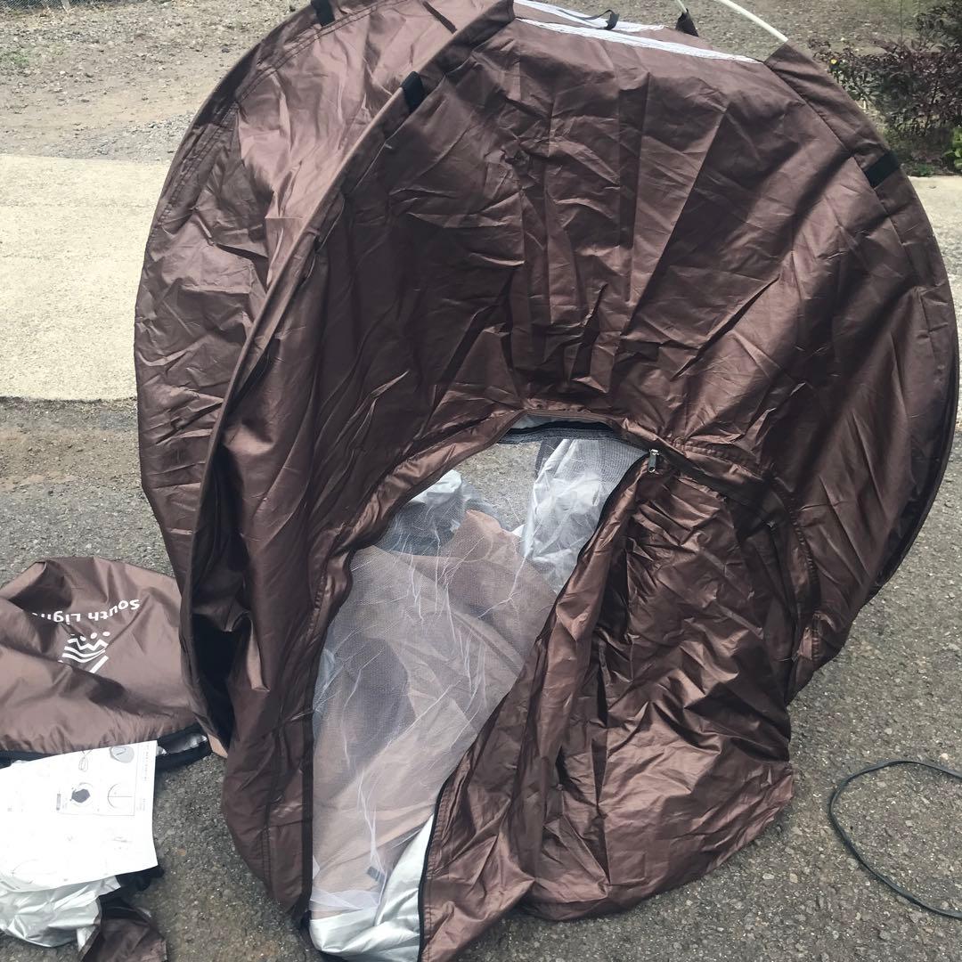 South Light ポップアップテント ブラウン 直径150cm