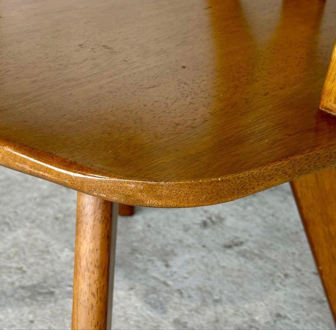 ✦最後の一脚✦マツダ家具 木製 回転式ダイニングチェア 昭和レトロ ヴィンテージ