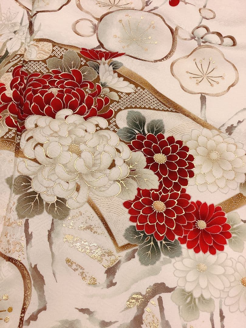 白地古典　上品な振袖フルセット