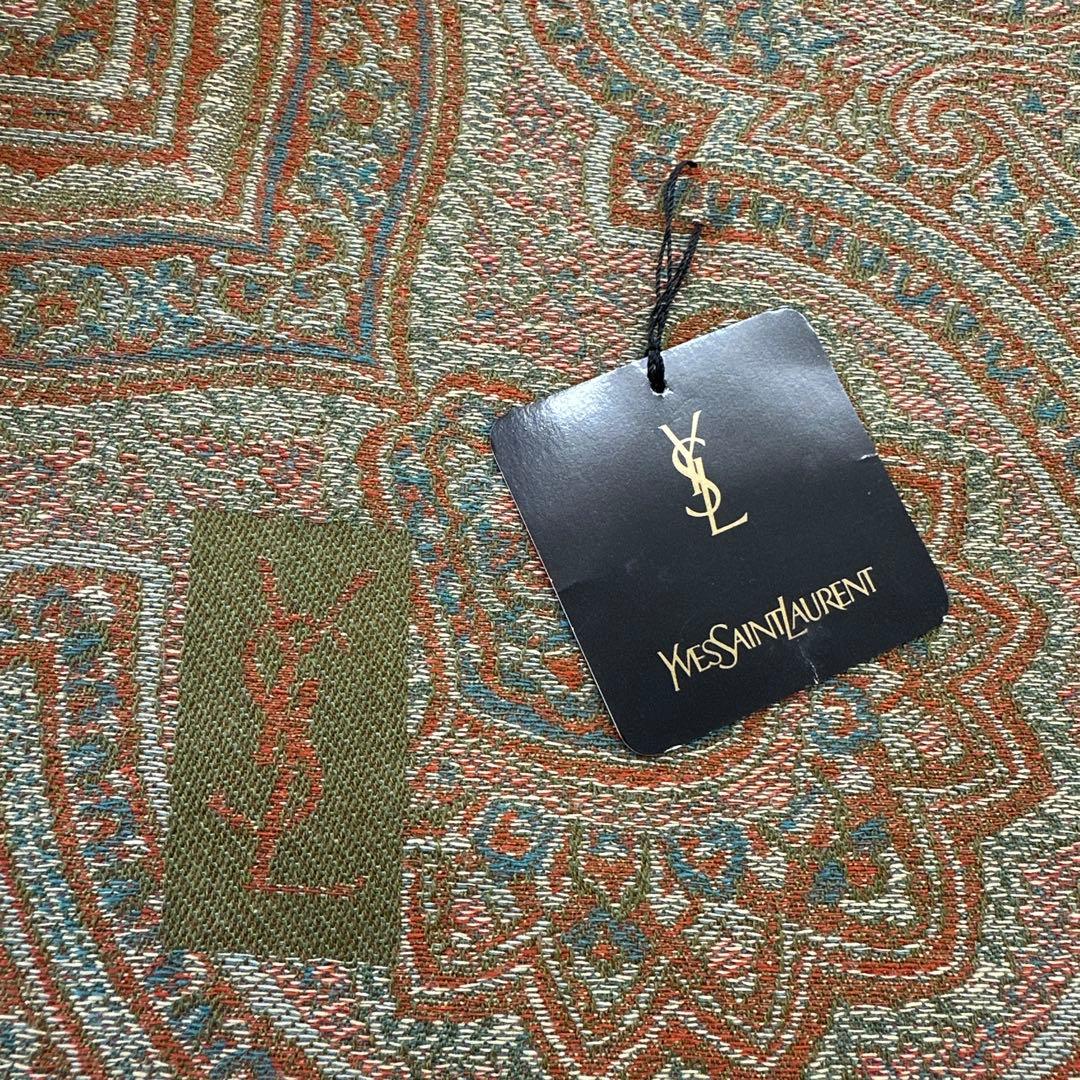 サンローラン　ウールシルク大判ストール