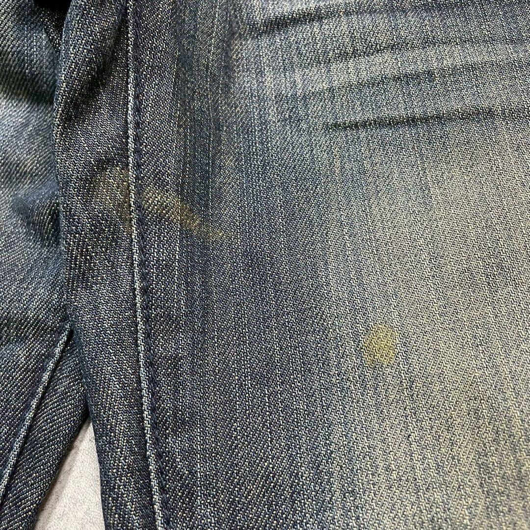 00s【archive】ジップフレアデニム/Y2K/スタッズ/お兄系/ギャル男◎