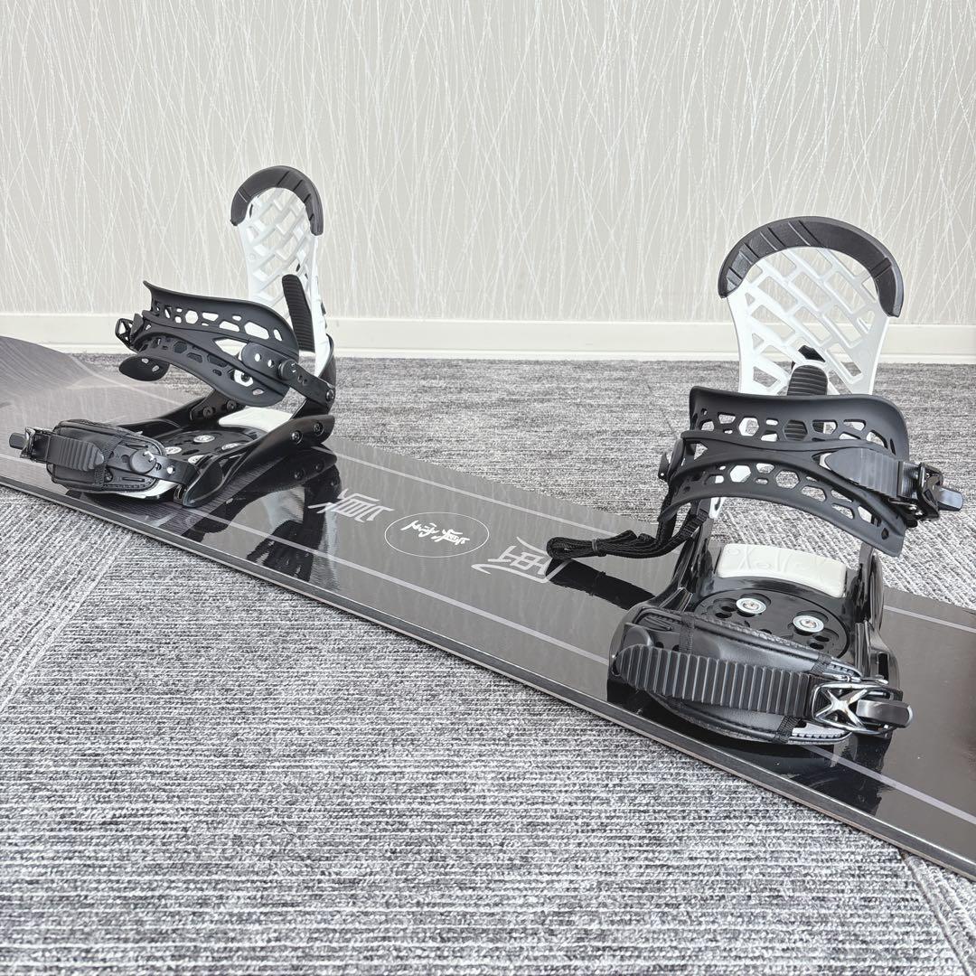 61美品❗️超豪華❗️眞空雪板等/風眞メンズスノーボードセット★155cm+ビン付