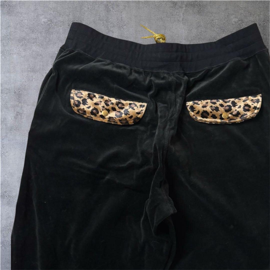 激レア品✨ 24karats ベロア セットアップ 豹柄 レオパード 黒 金