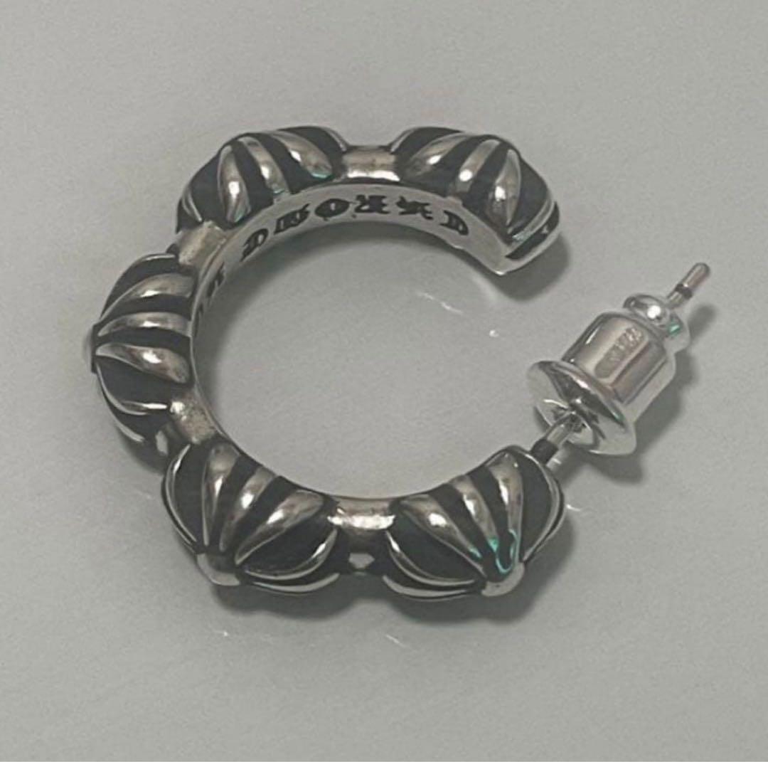 CHROME HEARTS シルバー925 SBTクロスバンドフープピアス 片耳 - メルカリ