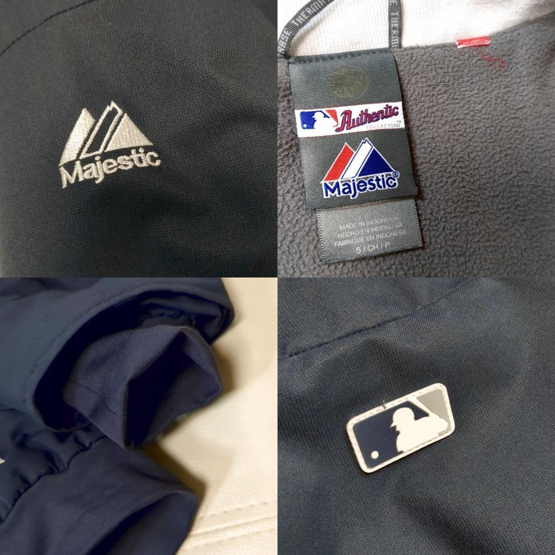 ヤンキース マジェスティック ブルゾン S ベースボールジャケット スタジャン