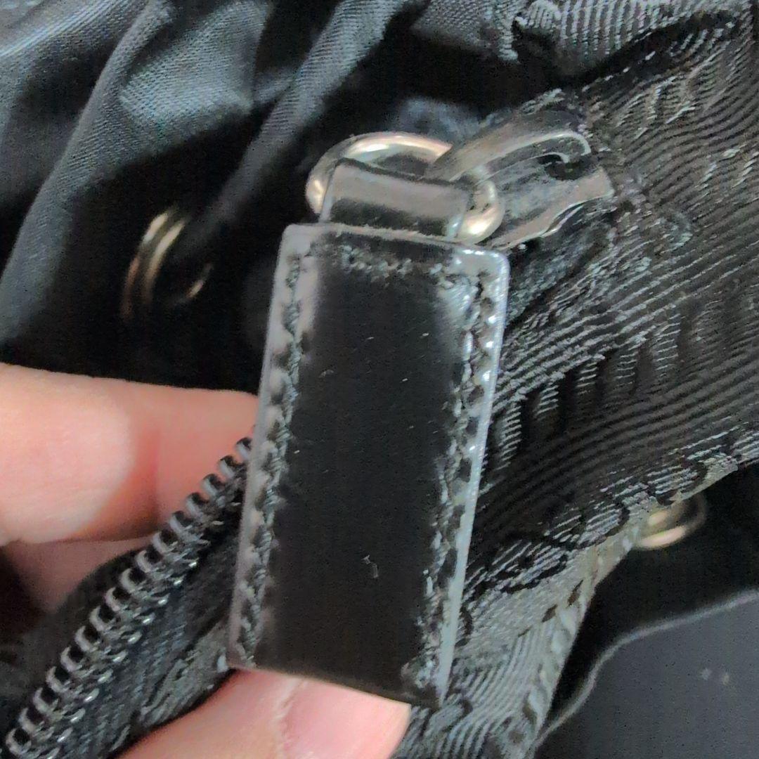 超美品プラダ リュックサック バックパック 三角ロゴプレート ナイロン レザー