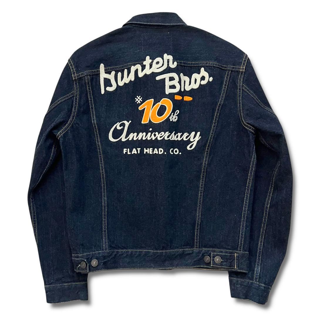 極美品 濃紺 THE FLAT HEAD 10周年 限定モデル 6003W 40