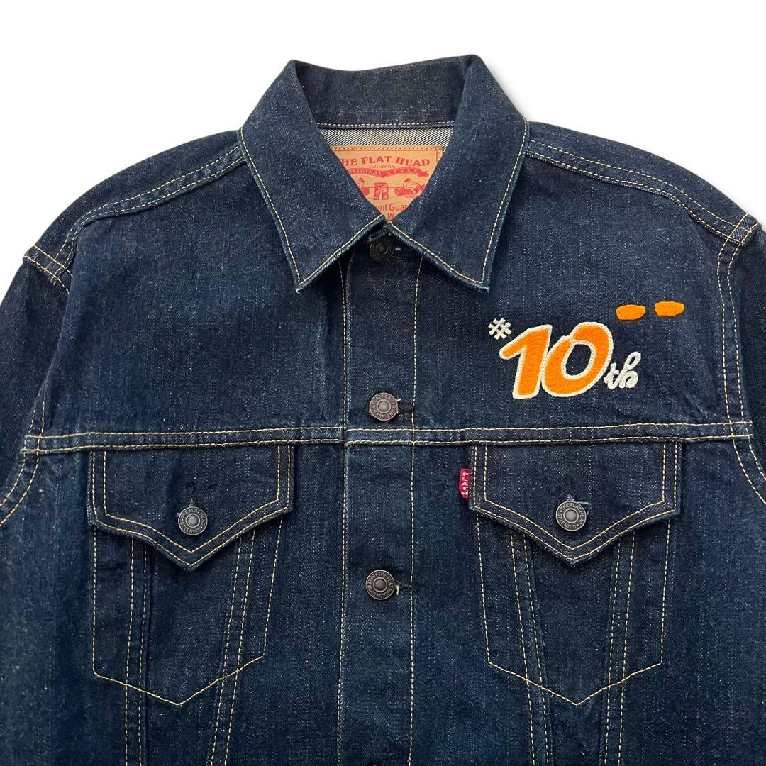 極美品 濃紺 THE FLAT HEAD 10周年 限定モデル 6003W 40