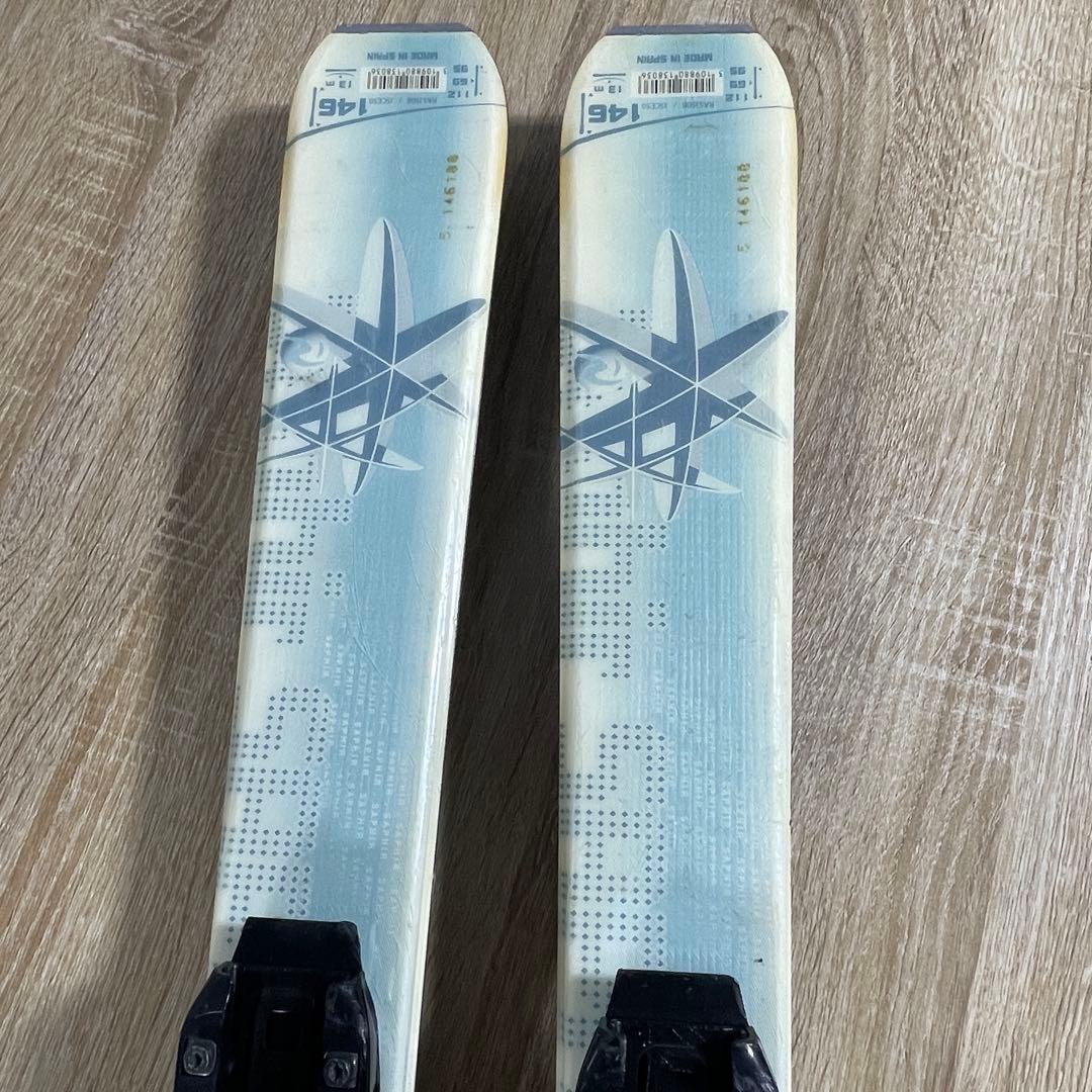 ROSSIGNOL146cm HEAD23/23.5cmストック付きスキーセット